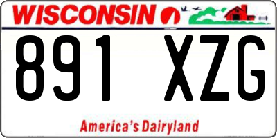 WI license plate 891XZG