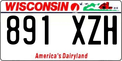 WI license plate 891XZH