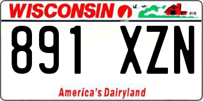 WI license plate 891XZN