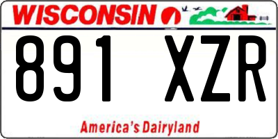 WI license plate 891XZR