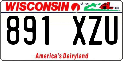 WI license plate 891XZU