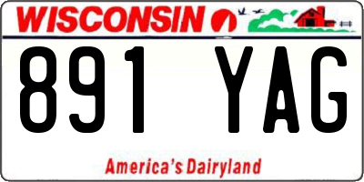 WI license plate 891YAG