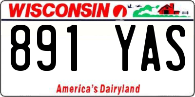 WI license plate 891YAS