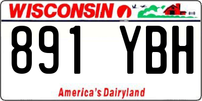 WI license plate 891YBH