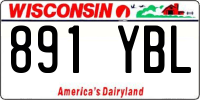 WI license plate 891YBL