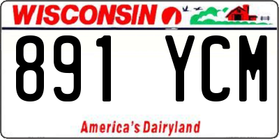 WI license plate 891YCM