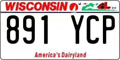 WI license plate 891YCP