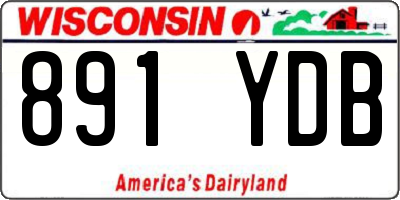 WI license plate 891YDB