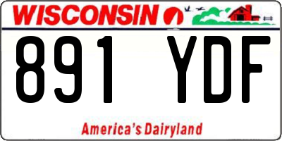 WI license plate 891YDF