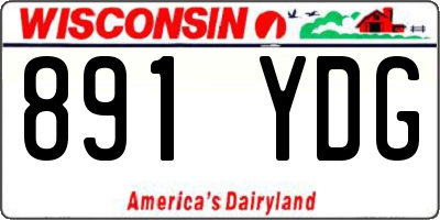 WI license plate 891YDG