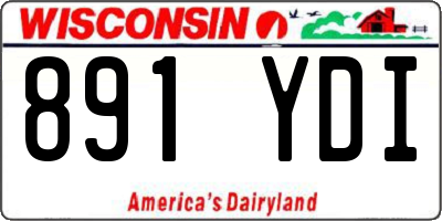WI license plate 891YDI