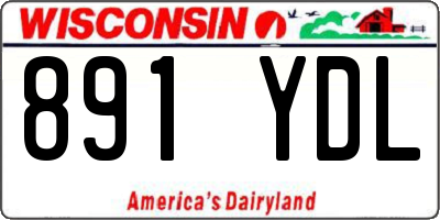 WI license plate 891YDL