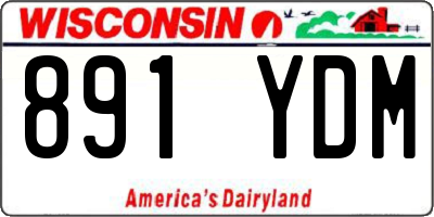 WI license plate 891YDM