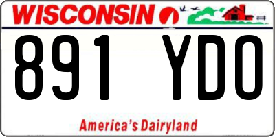 WI license plate 891YDO