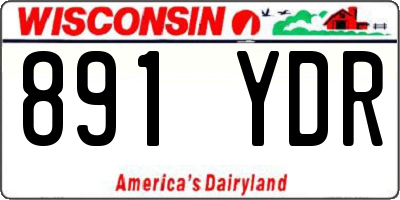 WI license plate 891YDR
