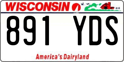 WI license plate 891YDS
