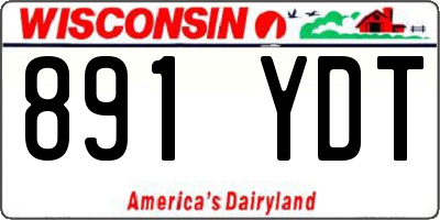 WI license plate 891YDT