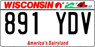 WI license plate 891YDV
