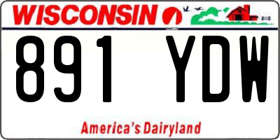 WI license plate 891YDW