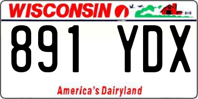 WI license plate 891YDX