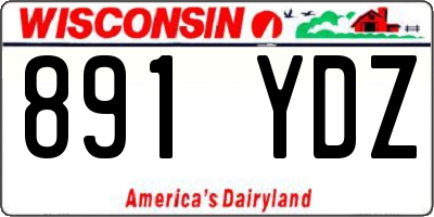 WI license plate 891YDZ