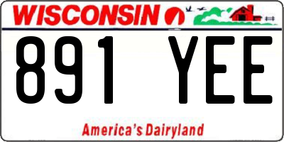 WI license plate 891YEE