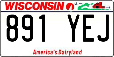 WI license plate 891YEJ