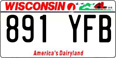 WI license plate 891YFB