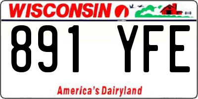 WI license plate 891YFE