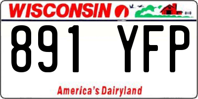 WI license plate 891YFP