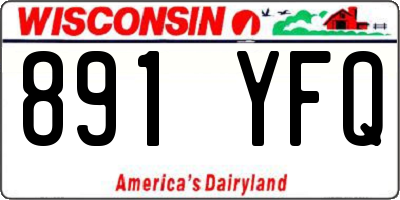 WI license plate 891YFQ