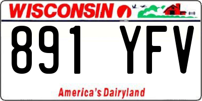WI license plate 891YFV