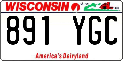 WI license plate 891YGC