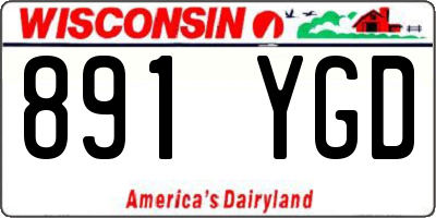 WI license plate 891YGD