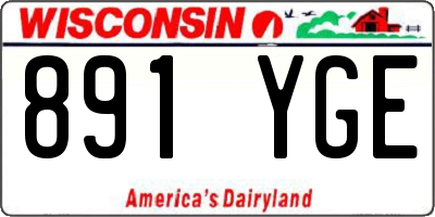 WI license plate 891YGE