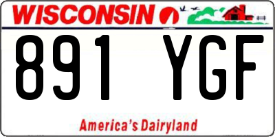 WI license plate 891YGF