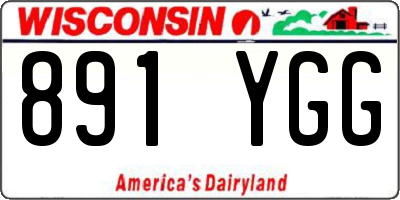 WI license plate 891YGG