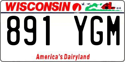 WI license plate 891YGM