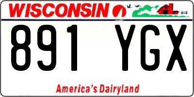 WI license plate 891YGX