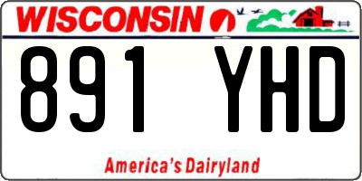 WI license plate 891YHD