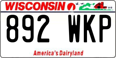 WI license plate 892WKP