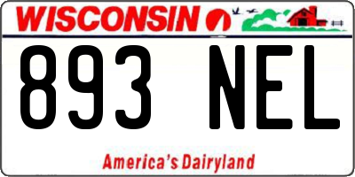 WI license plate 893NEL