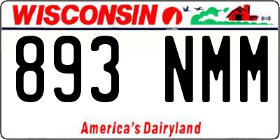 WI license plate 893NMM