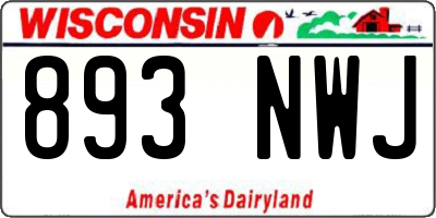 WI license plate 893NWJ