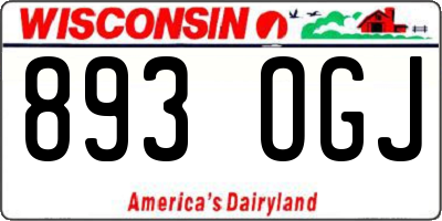 WI license plate 893OGJ