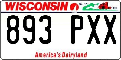 WI license plate 893PXX