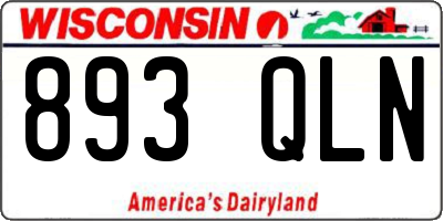 WI license plate 893QLN