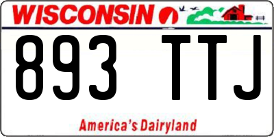 WI license plate 893TTJ