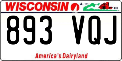 WI license plate 893VQJ