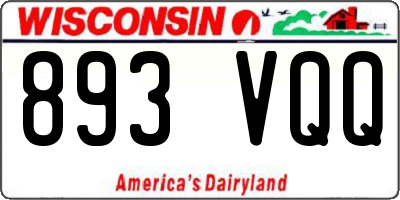 WI license plate 893VQQ